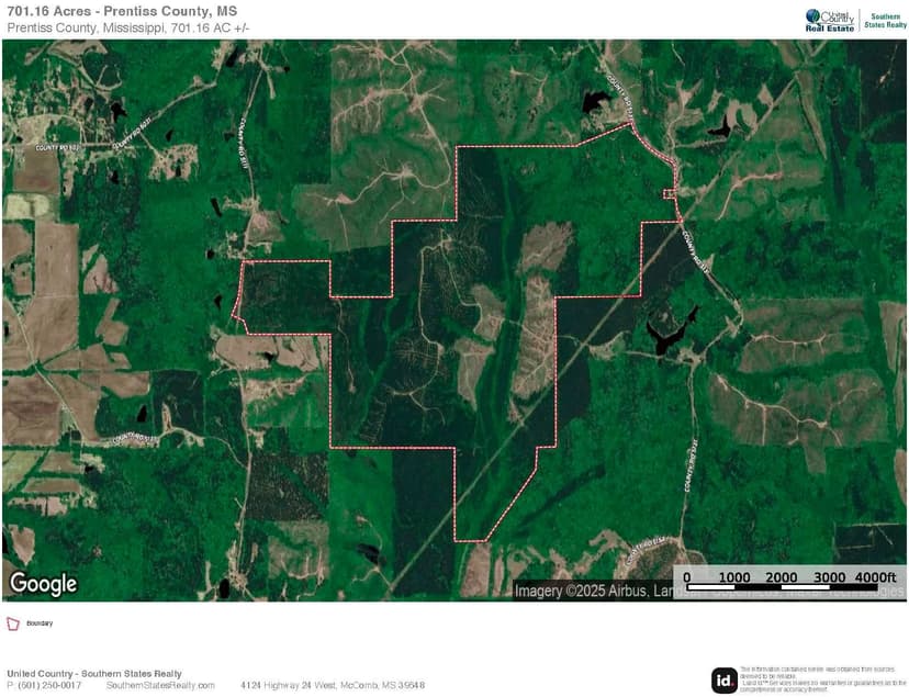 701 Acre Timber & Hunting Land Prentiss Co MS
