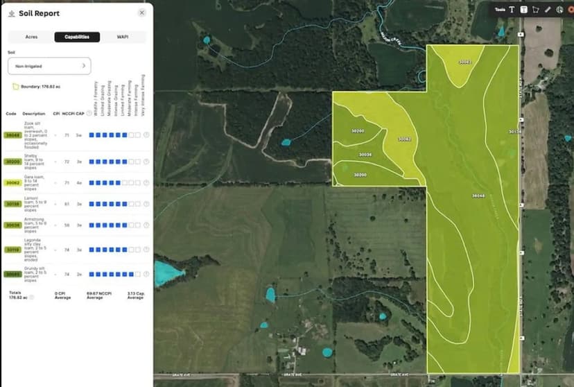 Monkey Mountain Farm: Prime Tillable And Timber Along Mason Creek