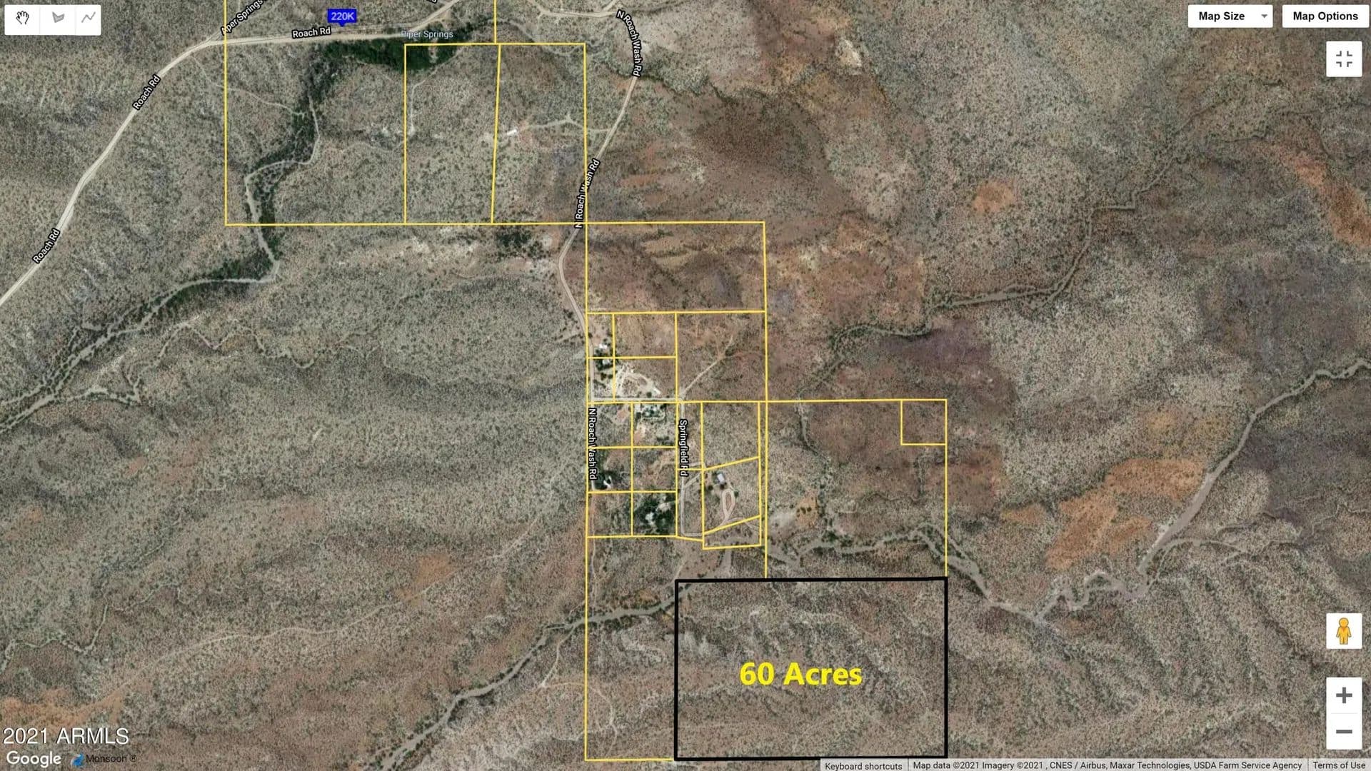 Property from 109xx N Springfield Road #- - KW - Winkelman, Arizona, 85192