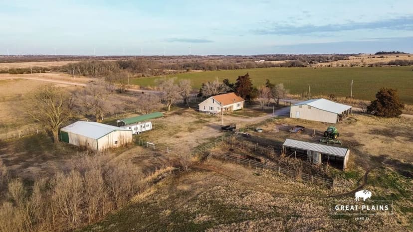 Kay County Auction – Tract 1 | Home, Shops & 10± Acres