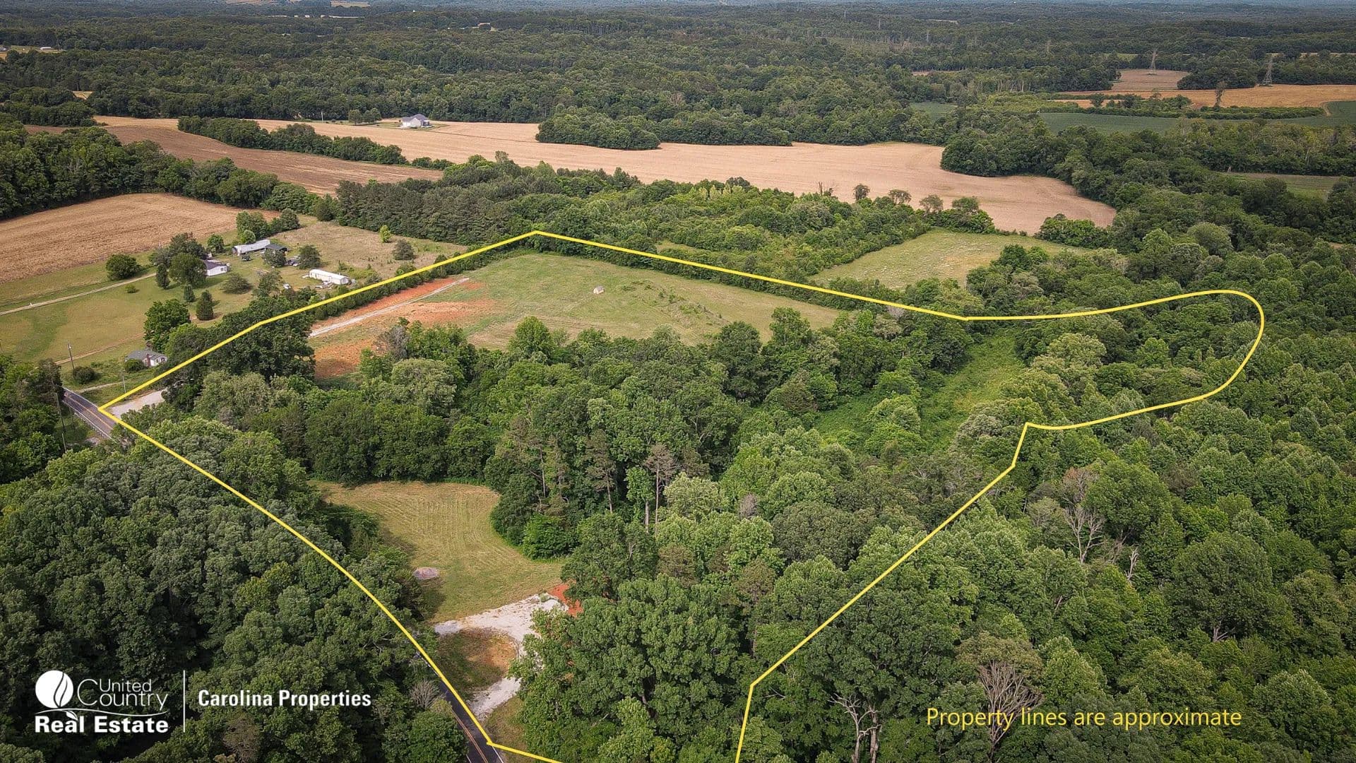 ROWAN NC Land for Sale with Power, Creek, and Homesite Ready - Woodleaf, North Carolina, 27054