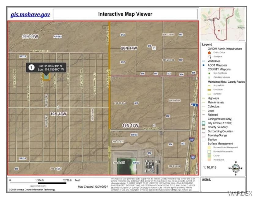Property from Lot 134 S Pinal Road - KW