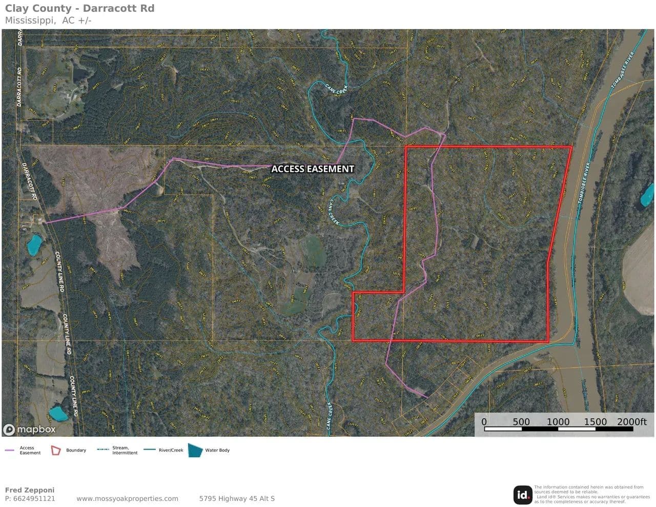 River Acreage With Mature Hardwoods - West Point, Mississippi, 39773