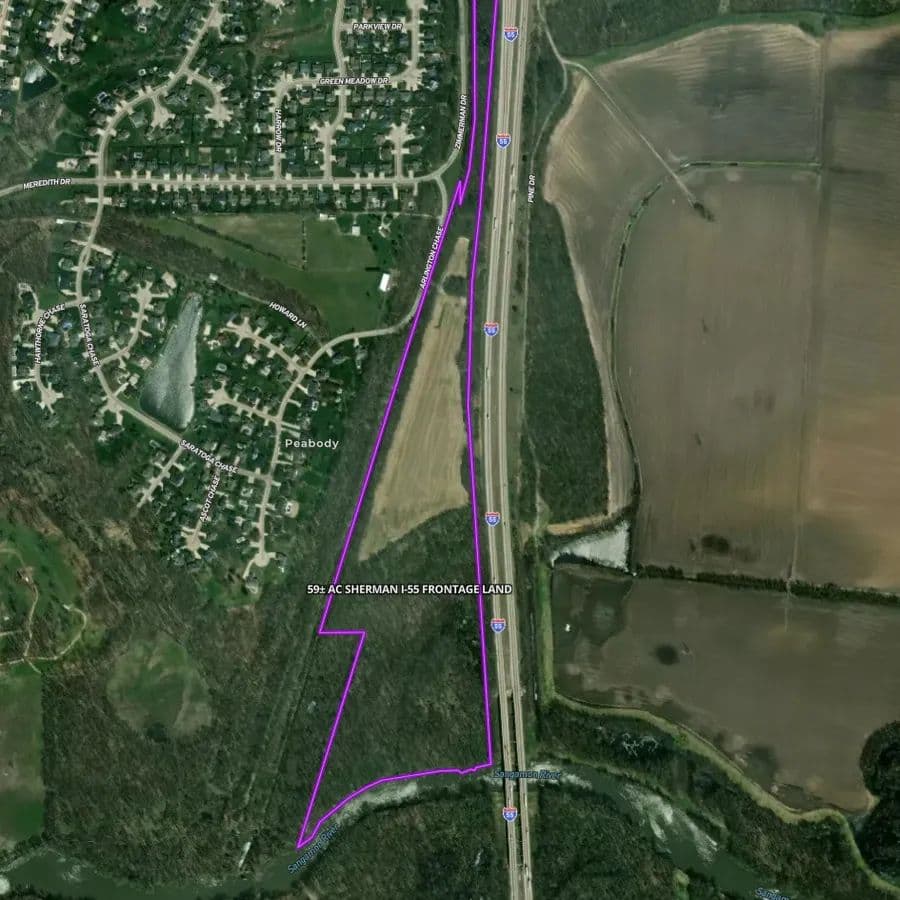 59± AC Sherman I-55 Frontage Land - Sherman, Illinois, 62684