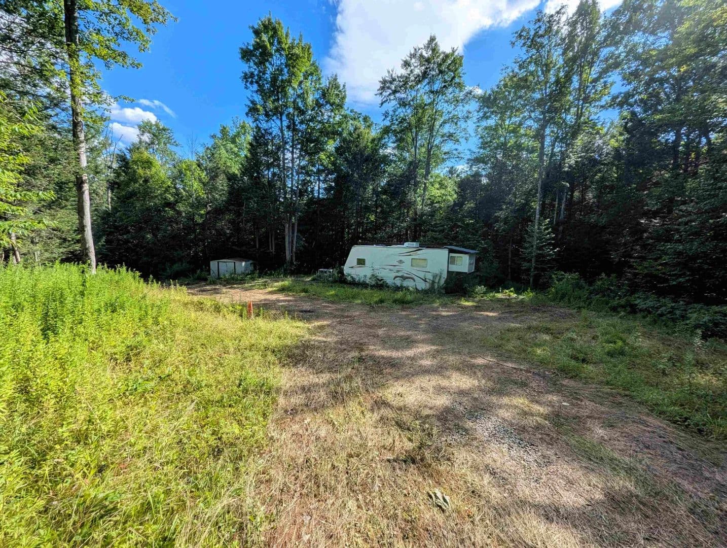 5 acre Recreational Property with Stream and Camper in Addison NY Stewart Rd - Addison, New York, 14801