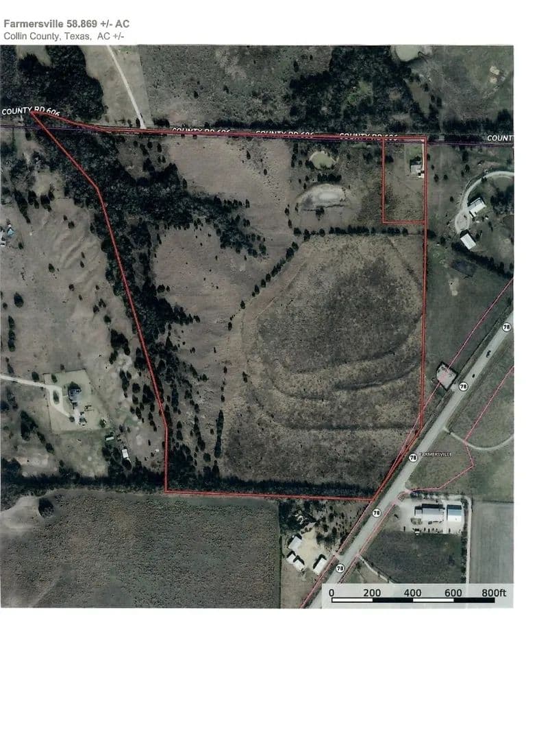 58.87 Acres of Land for Sale in Farmersville, Texas - Farmersville, Texas, 75442