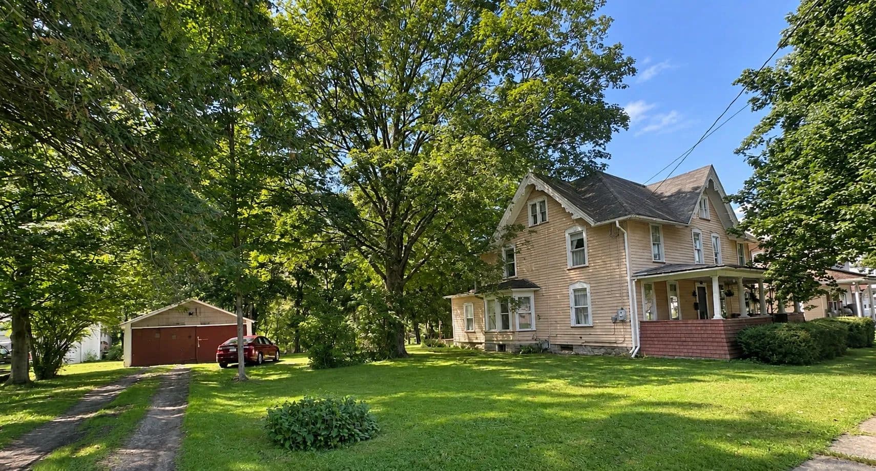 House with Garage on the Genesee River in Belmont NY 16 Trianna St - Belmont, New York, 14813