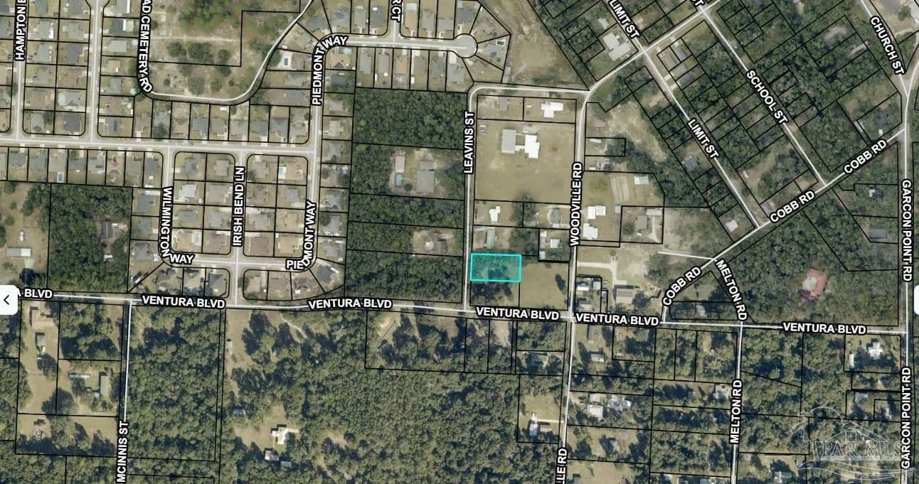 Property from TBD Leavins St - KW - Milton, Florida, 32583