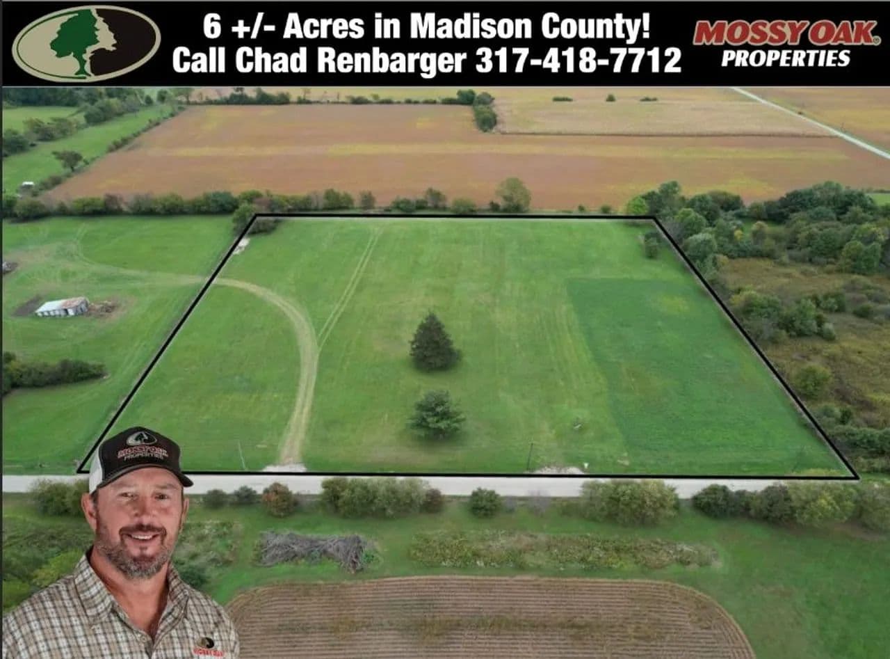 6± Acre Building Site with 480'+ Road Frontage | Frankton-Lapel Schools | Madison County - Anderson, Indiana, 46011