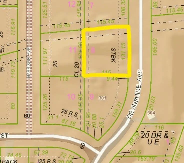 Property from Lot 8 Block A - KW