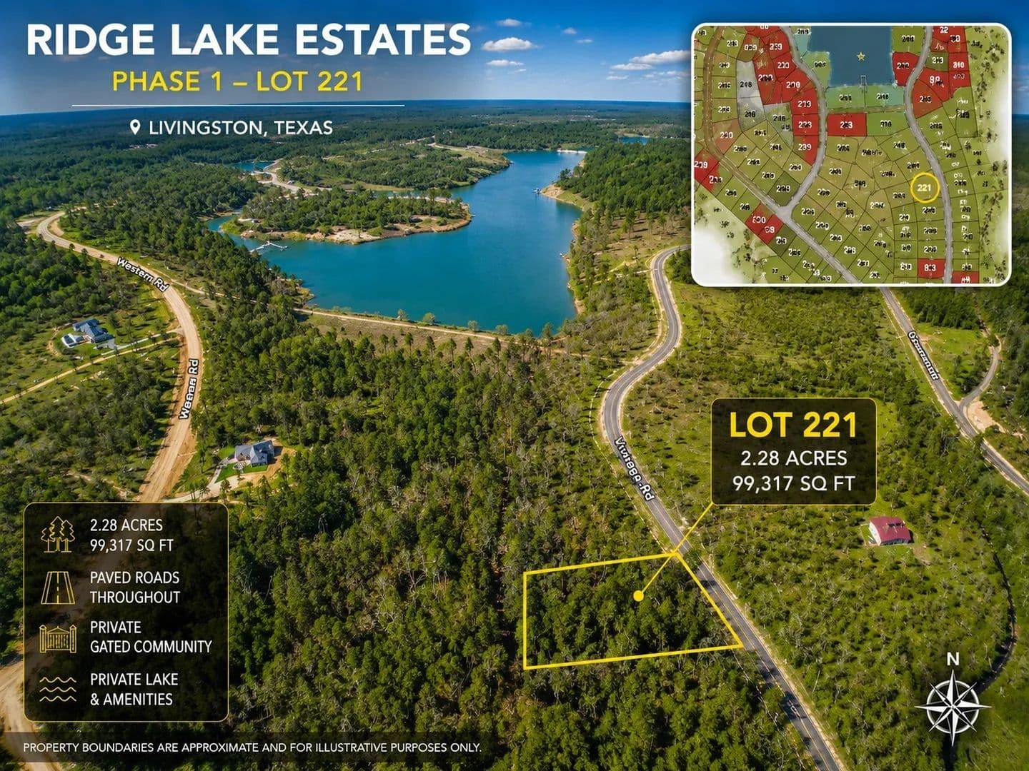 2.28 Acres of Land for Sale in Livingston, TX - Livingston, Texas, 77351