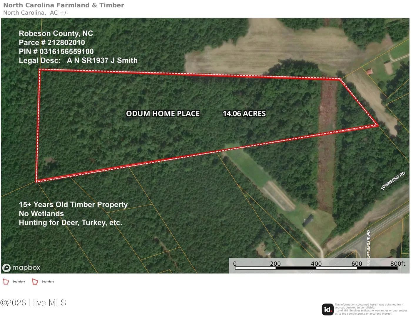 Property from Lot 8 Odum Home Place Road - KW - Saint Pauls, North Carolina, 28384