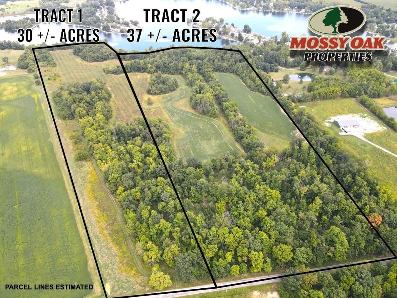 ONLINE ONLY AUCTION – 67 +/- ACRES – OFFERED IN 2 TRACTS – BIG LAKE FRONTAGE – NOBLE COUNTY, IN - Columbia City, Indiana, 46725