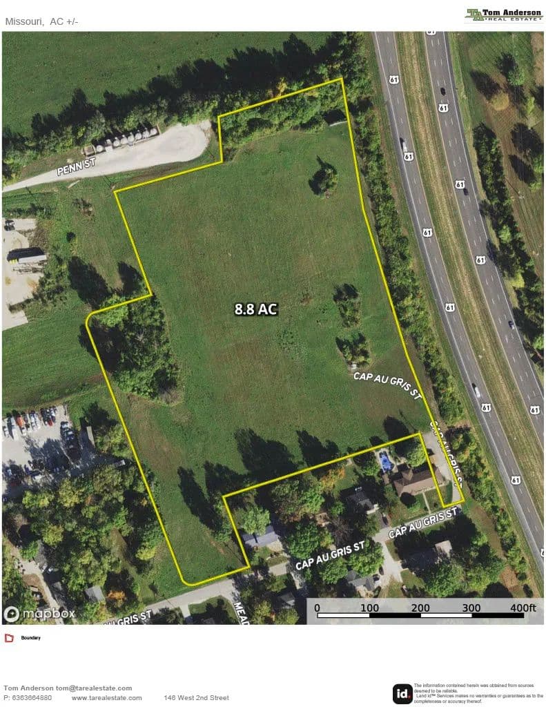 8.8 ACRES | COMMERCIAL DEVELOPMENT OPPORTUNITY | HIGHWAY 61 FRONTAGE | TROY, MO - Troy, Missouri, 63379