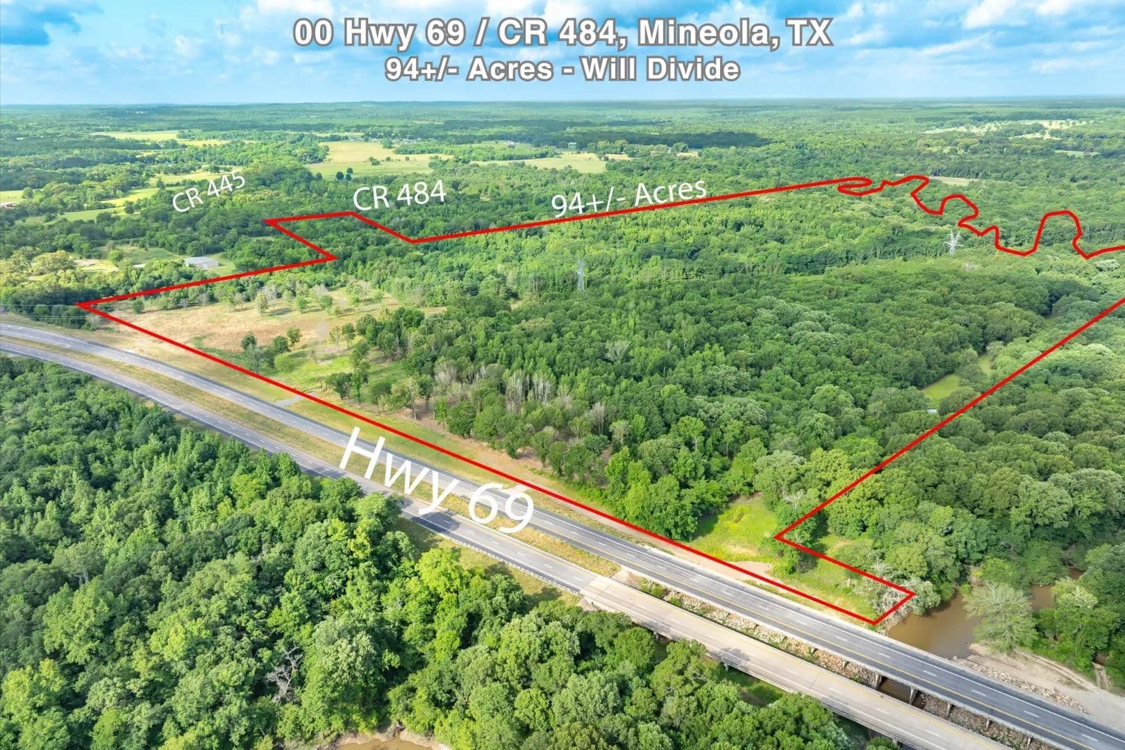 00 Hwy 69 / CR 484 - Mineola, Texas, 75773