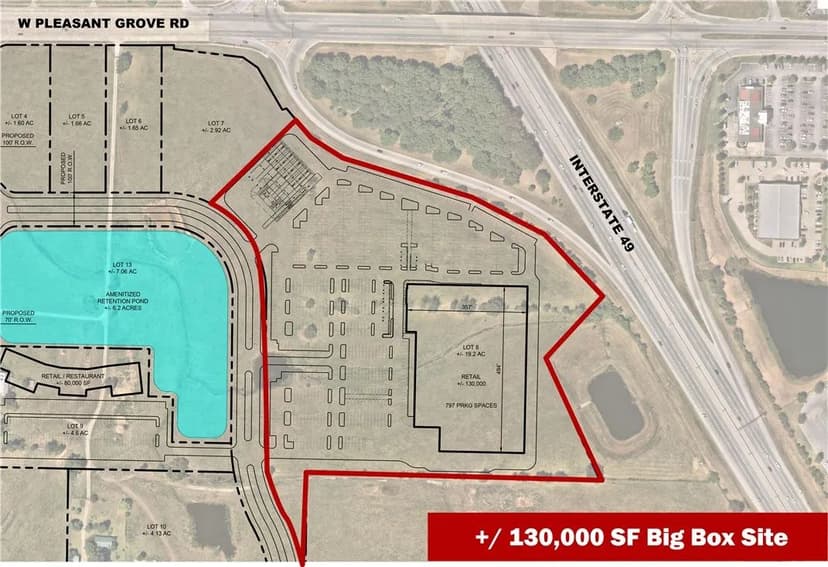 Property from 19.2 AC W Pleasant Grove Road - KW