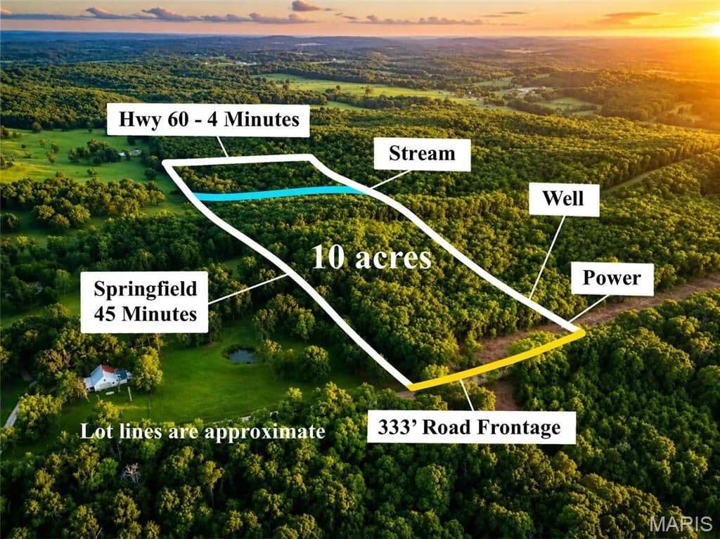 10 Acres of Land for Sale in Mansfield, MO - Mansfield, Missouri, 65704