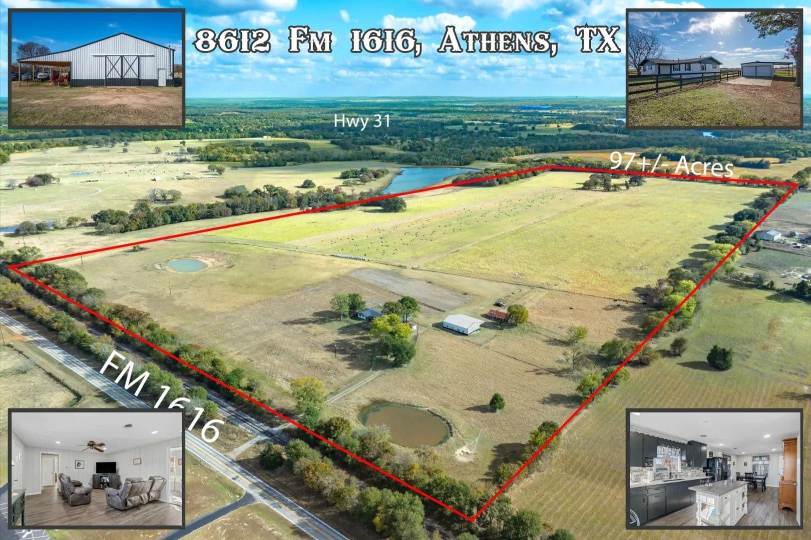 8612 Fm 1616, Athens, Texas 75752 - Texas, 75752