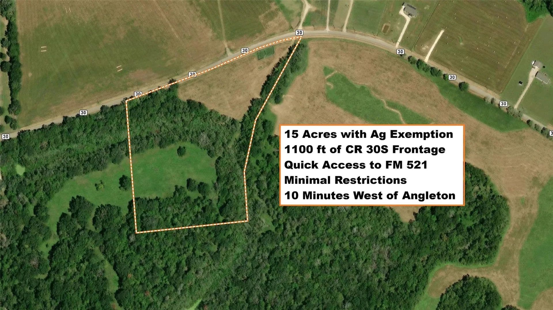 15 Acres of Land for Sale in Angleton, TX - Angleton, Texas, 77515