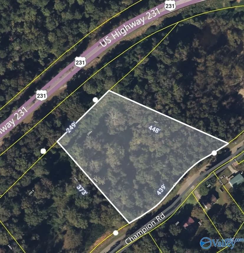 Property from 2.6 acres Champion Road - KW