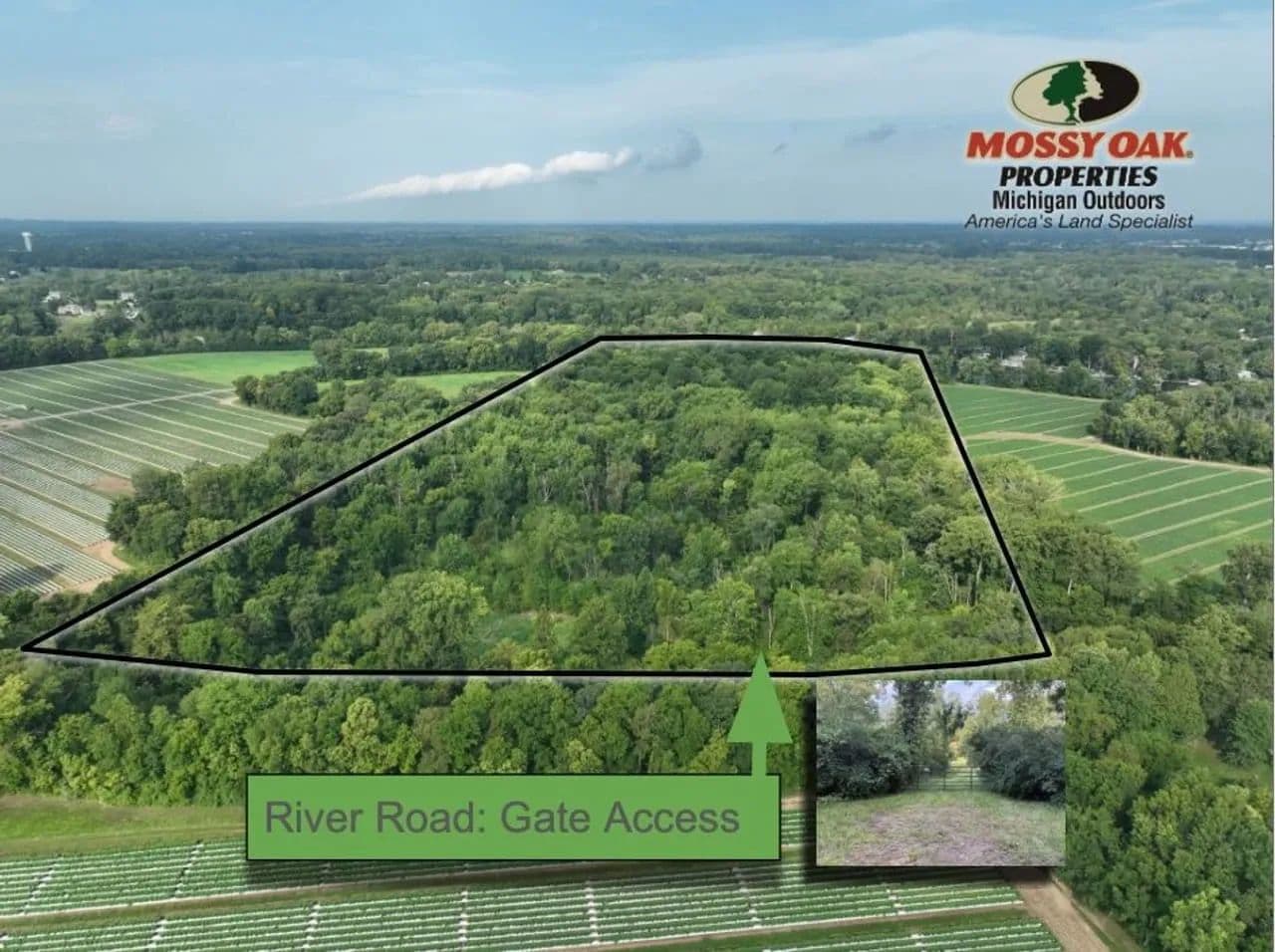 St. Joseph Michigan River Frontage 40 acres +/- - Sodus, Michigan, 49022