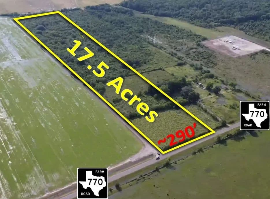 17.5 Acres of Land for Sale in Liberty, TX - Liberty, Texas, 77575