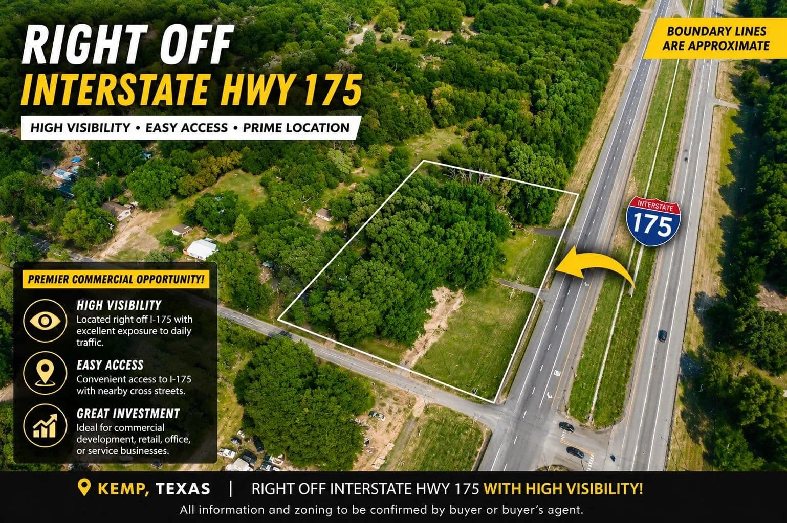 1.25 Acres of Land for Sale in Kemp, TX - Kemp, Texas, 75143
