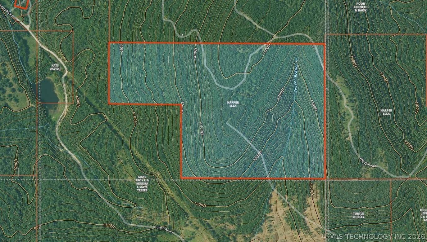 184.77 Acres of Land for Sale in Bunch, OK - Bunch, Oklahoma, 74931