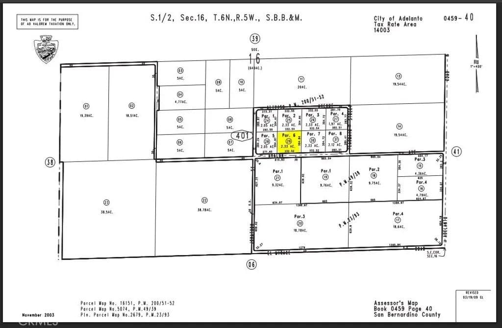 Property from 0 Avalon Parcel #0459-401-29 Avenue - KW - Adelanto, California, 92301