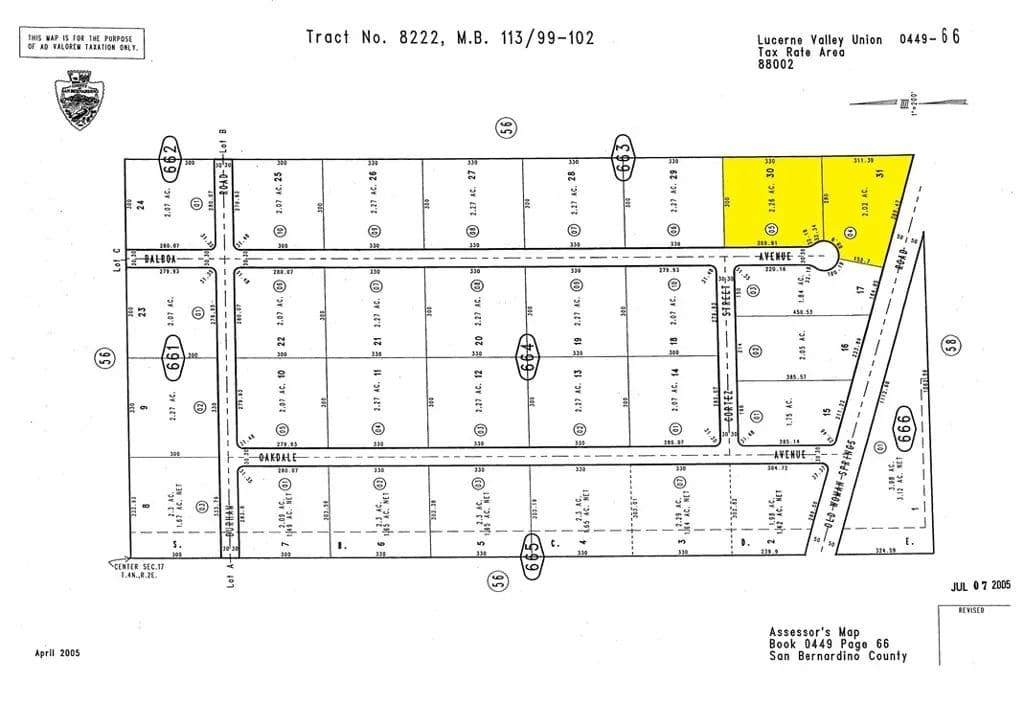Vacant Land in Lucerne Valley - Lucerne Valley, California, 92356