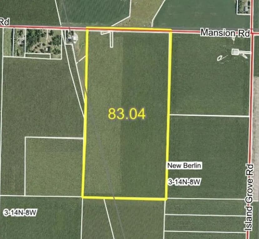 83.04± Acres · 97% Class A Tillable Farmland · Sangamon & Morgan Counties, IL