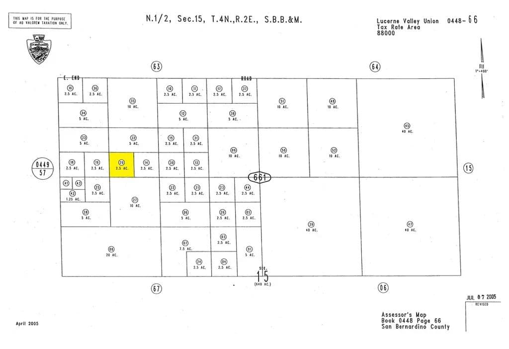 Vacant Land in Lucerne Valley - Lucerne Valley, California, 92335