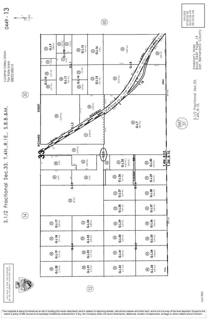 Vacant Land in Lucerne Valley - land for sale