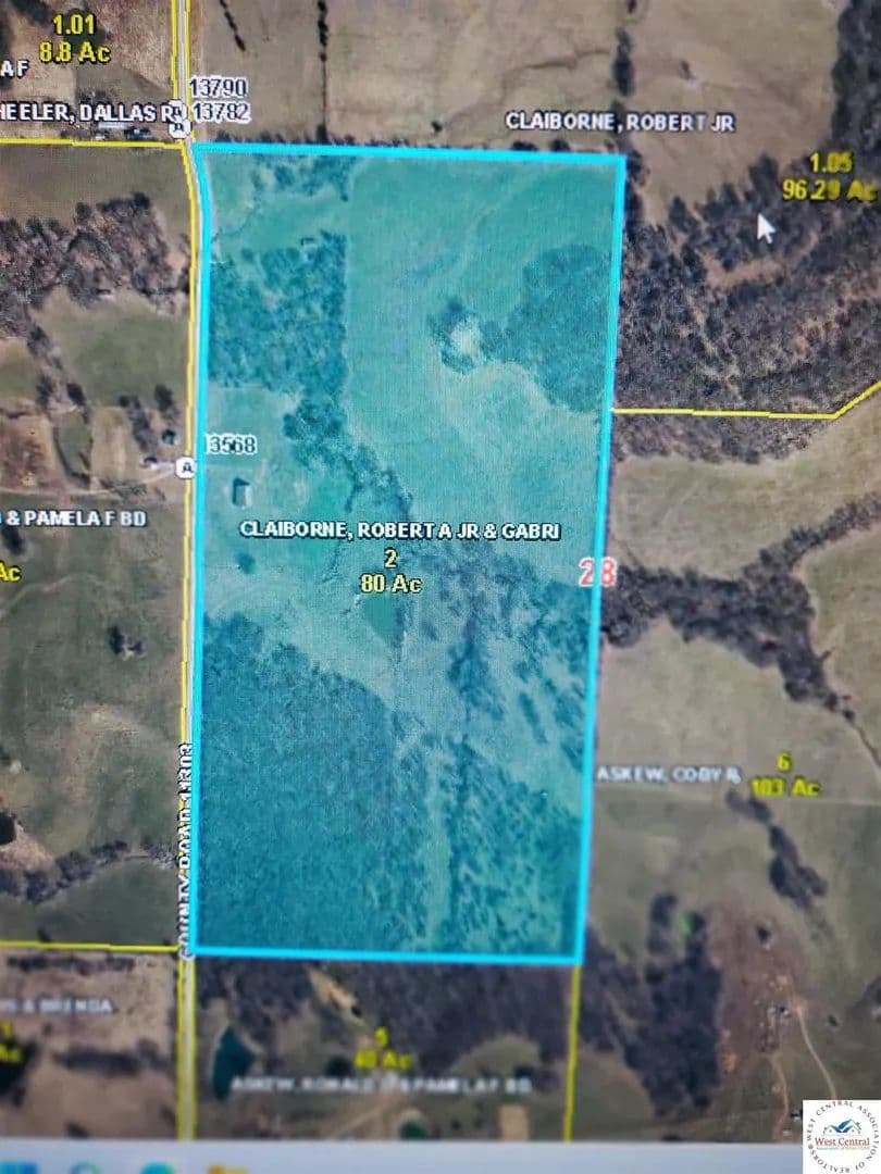 Property from TBD NE 11303 County Road - KW - Urich, Missouri, 64788