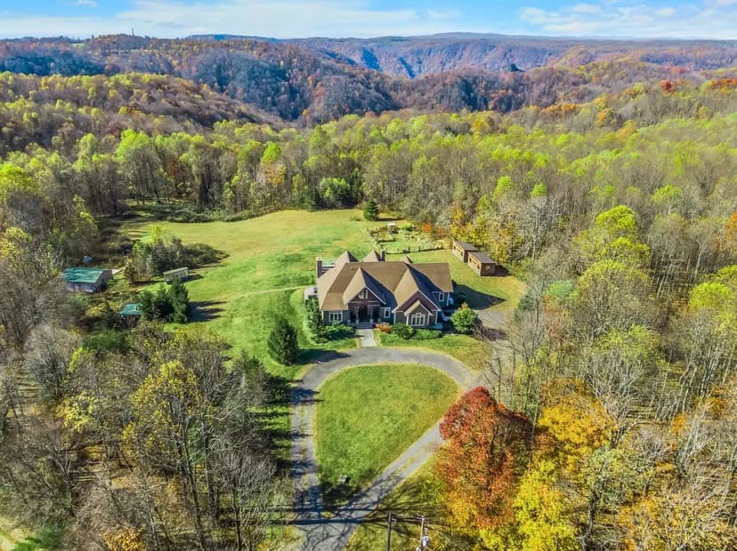 SkyView Estate: Refined Mountain Living with Big Views and Seclusion in Meadows of Dan, VA