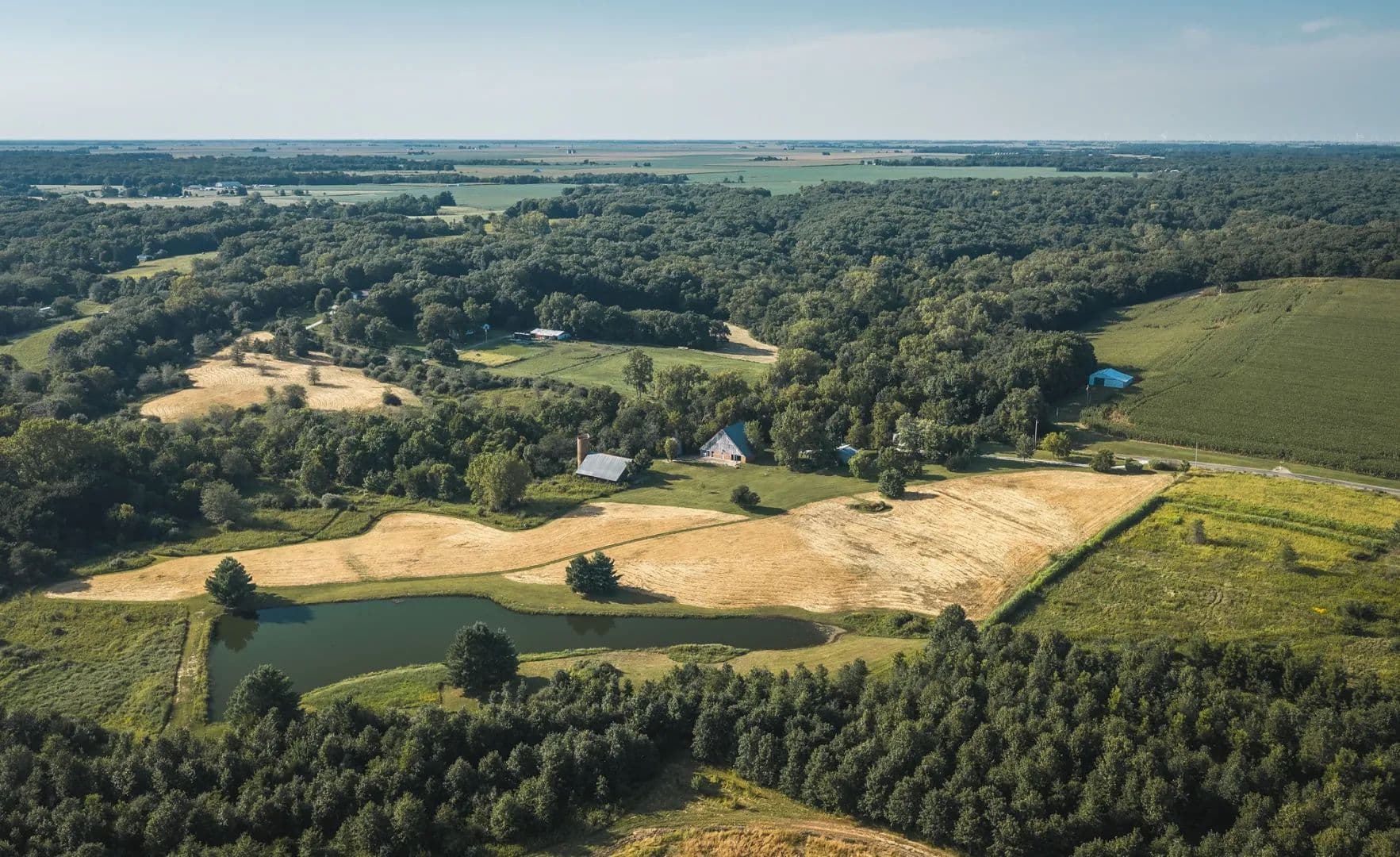 Country Retreat on 30± Acres with Updated Home, Barns, & Pond – McDonough County  - Colchester, Illinois, 62326