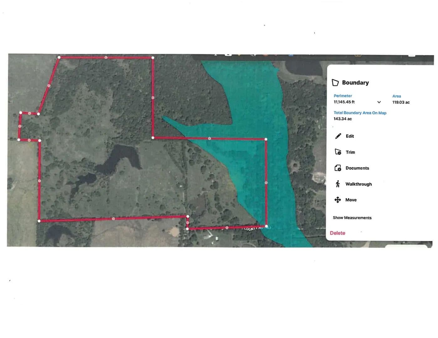 119.64 Acres of Land for Sale in Brashear, Texas - Brashear, Texas, 75420