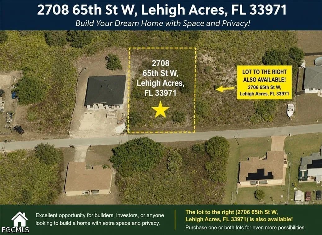 Property from 2708 65th Street W - KW - Lehigh Acres, Florida, 33971