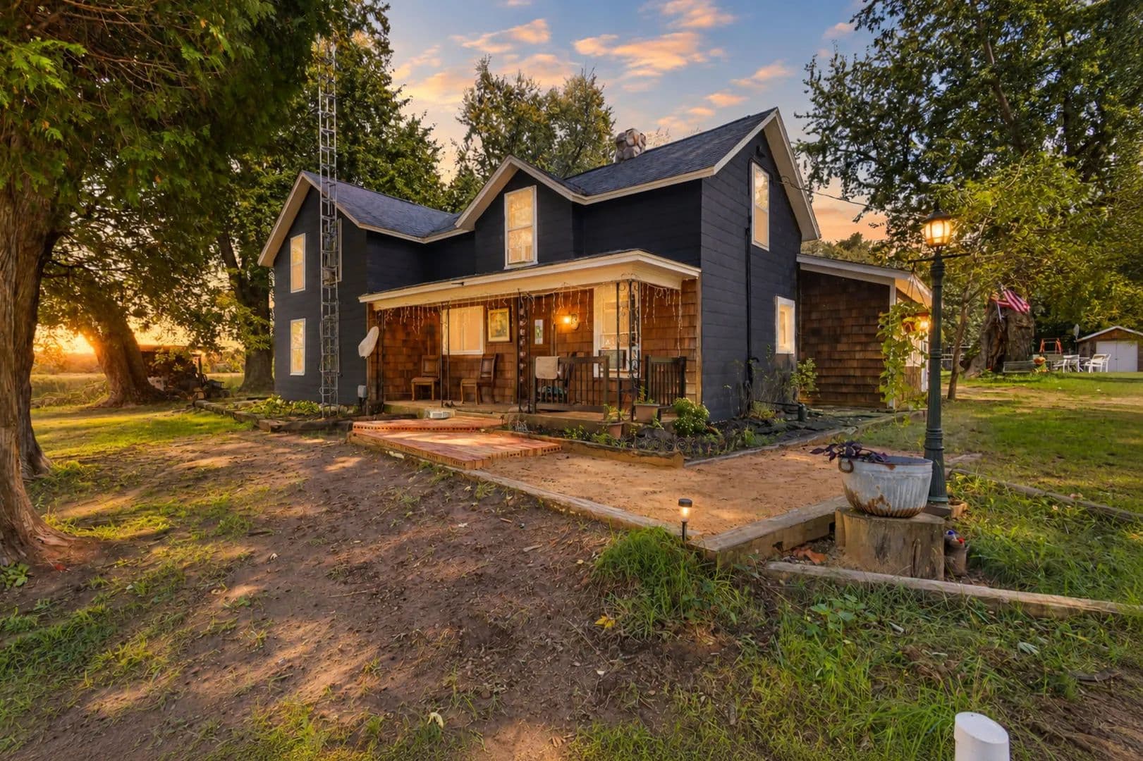 4-bedroom, 2-bath home is situated on 8.61+/- acres in the Town of Strongs Prairie, Adams County - Arkdale, Wisconsin, 54613