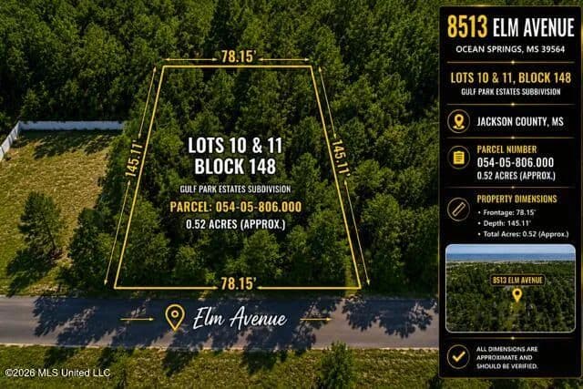 Lots & Land-Other in Ocean Springs - Ocean Springs, Mississippi, 39564