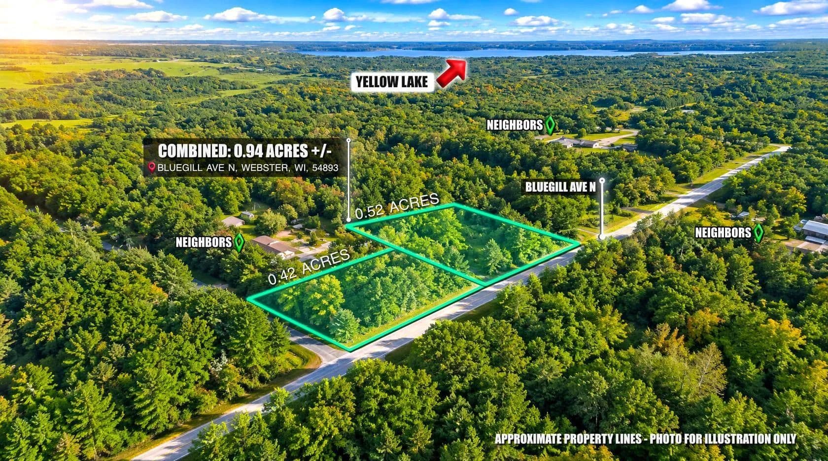 Vacant Land in Webster - Webster, Wisconsin, 54893