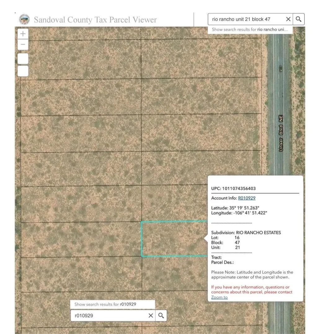 Land -Single Family Acreage in Rio Rancho - Rio Rancho, New Mexico, 87144