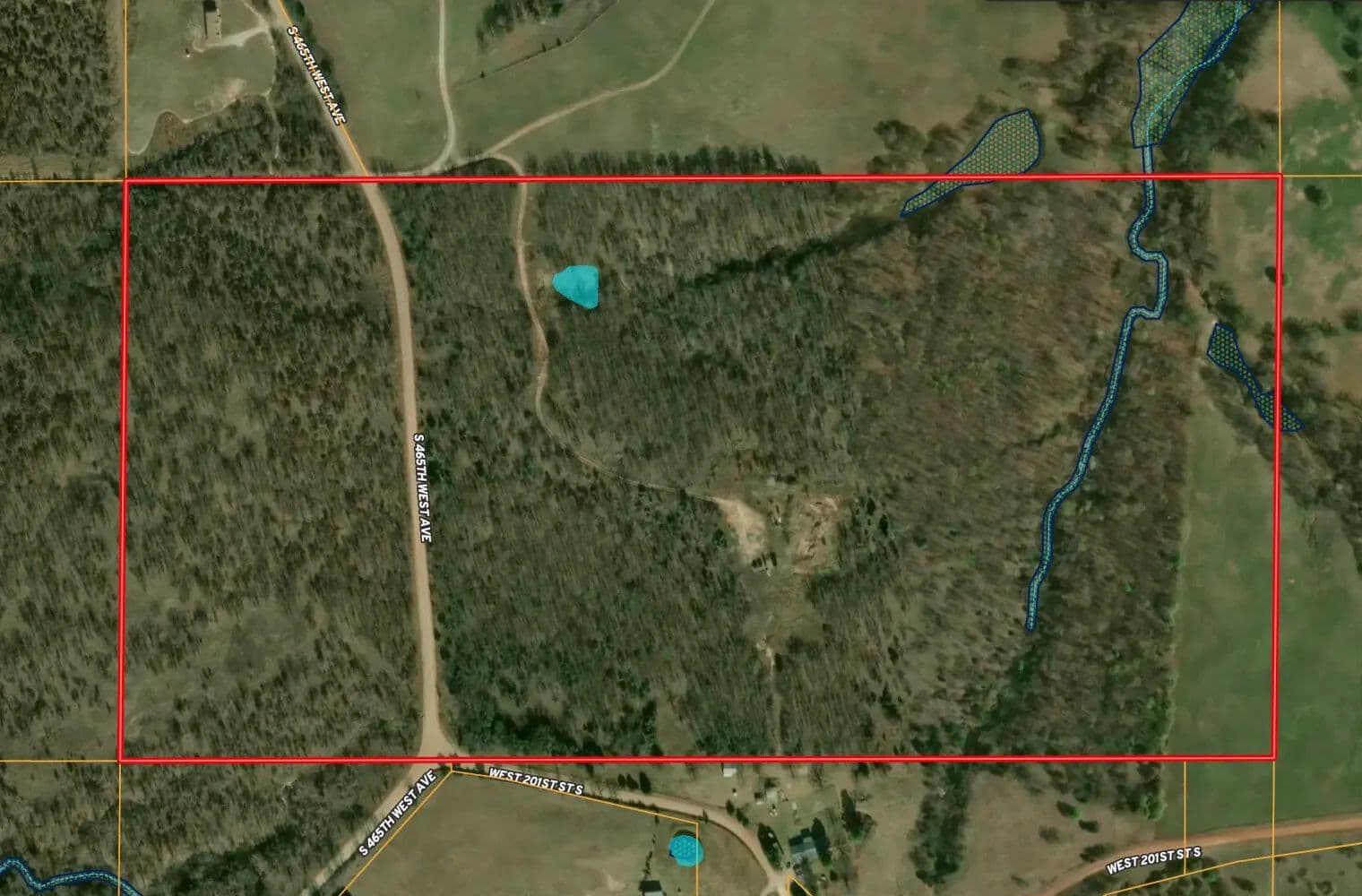 Bristow Hunting Land and Mineral Rights - Bristow, Oklahoma, 74010