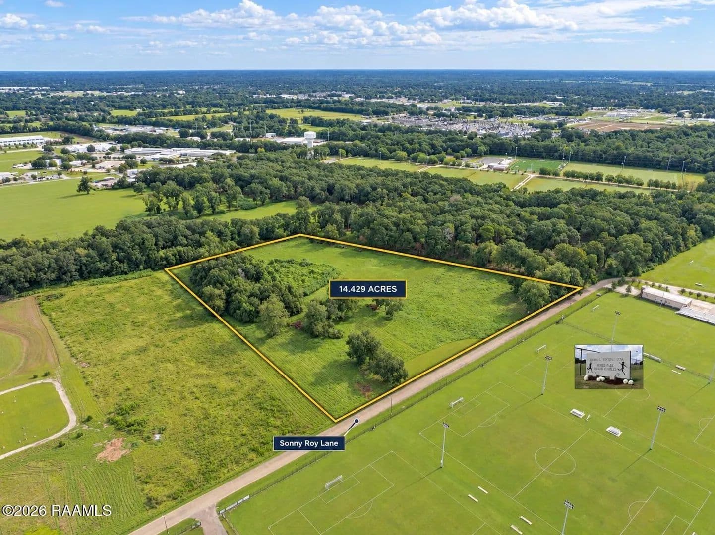 14.43 Acres of Land for Sale in Lafayette, LA - Lafayette, Louisiana, 70507