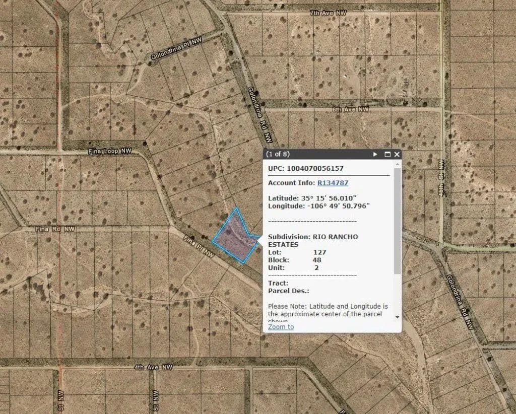 Land -Single Family Acreage in Rio Rancho - Rio Rancho, New Mexico, 87124