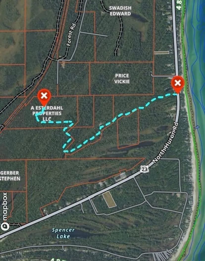 70 acres, Vacant, W AuSable Point Rd & US 23, AuSable Twp, Iosco County