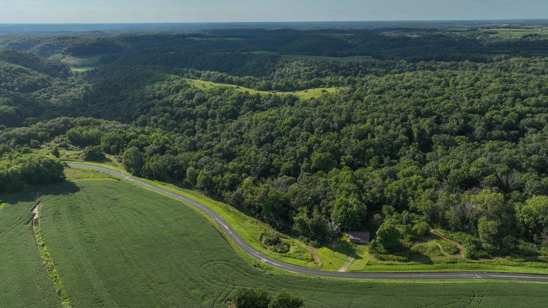 35-Acre Southwest Wisconsin Hunting Camp with Proven Whitetail History, Hardwood Ridges & Turnkey Game-Care Setup - Cazenovia, Wisconsin, 53924