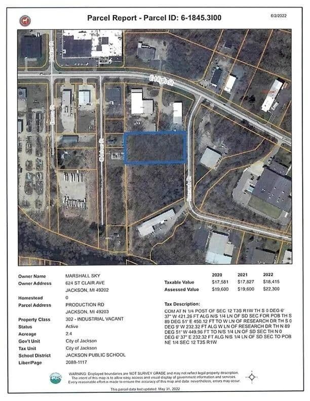 Lots & Land-Other in Jackson - Jackson, Michigan, 49203
