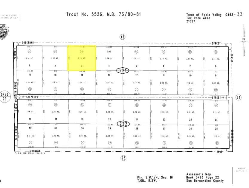 2.29 Acres of Land for Sale in Apple Valley, California - Apple Valley, California, 92307