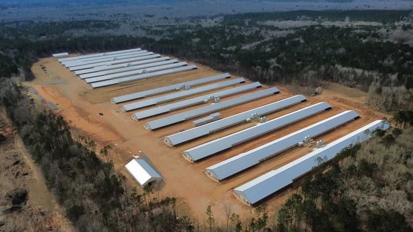 Golden Legacy Broiler Farm – 16 House Farm in Bernice, Louisiana